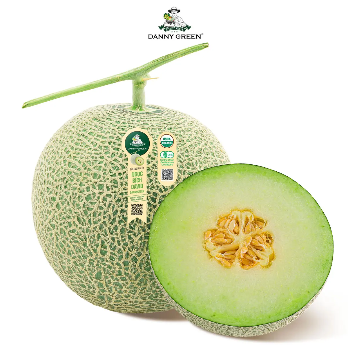 Dưa Lưới Hữu Cơ Ngọc Bích David DannyGreen