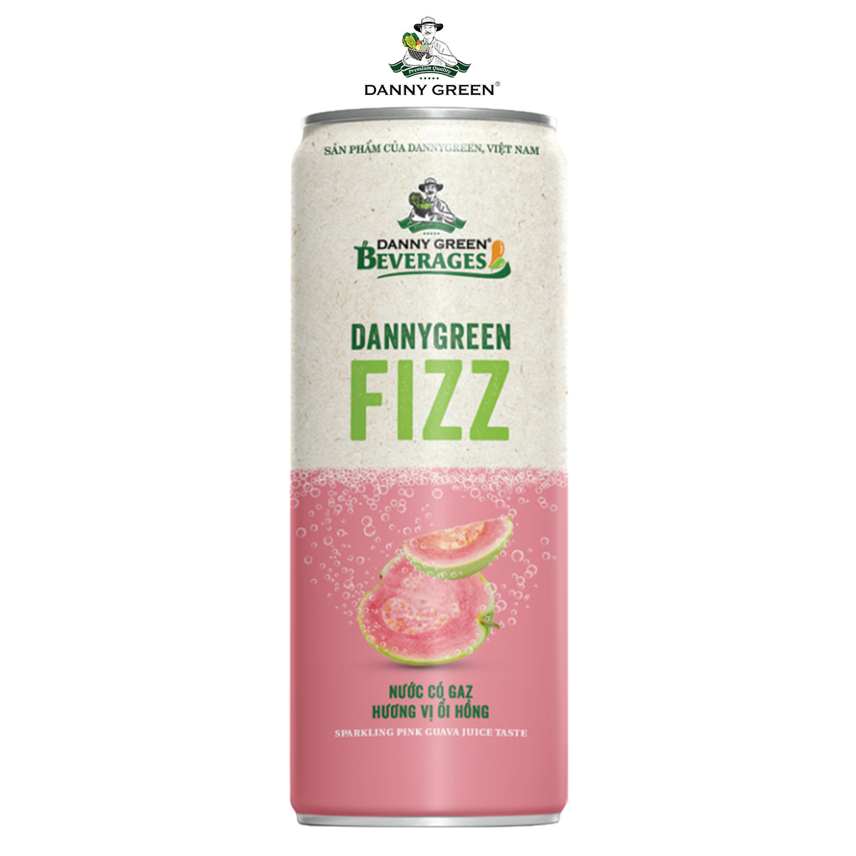 44. Nước Có Gaz Hương Vị Ổi Hồng DannyGreen Fizz
