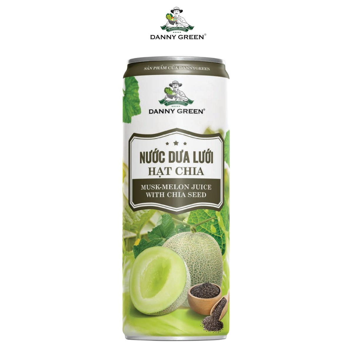 Nước Dưa Lưới Hạt Chia DannyGreen