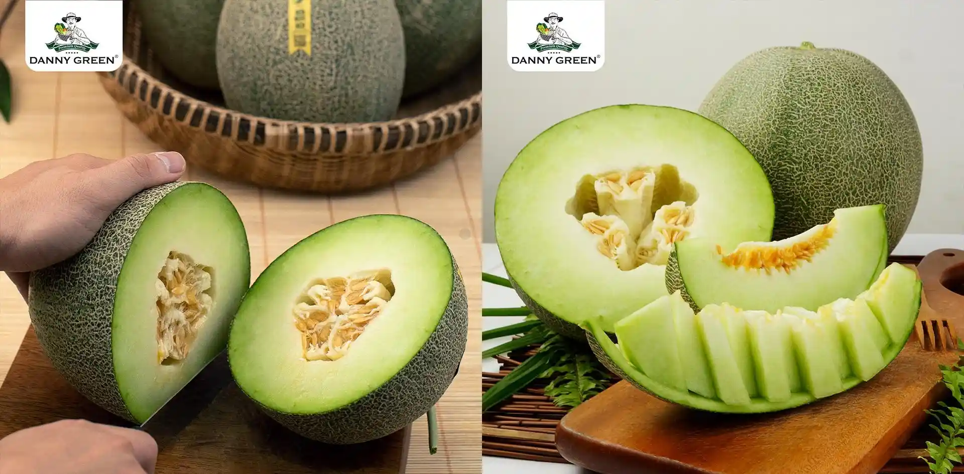 DannyGreen là thương hiệu tiên phong trong sản xuất và phân phối dưa lưới/dưa lê hữu cơ đạt chuẩn hữu cơ quốc tế USDA-NOP (Hoa Kỳ) và JAS (Nhật Bản)