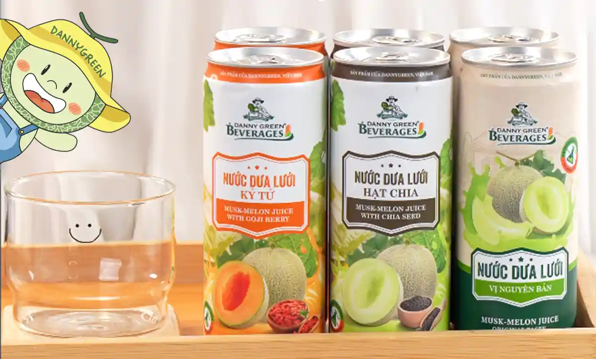 6 vị Nước Dưa Lưới nhà DannyGreen 