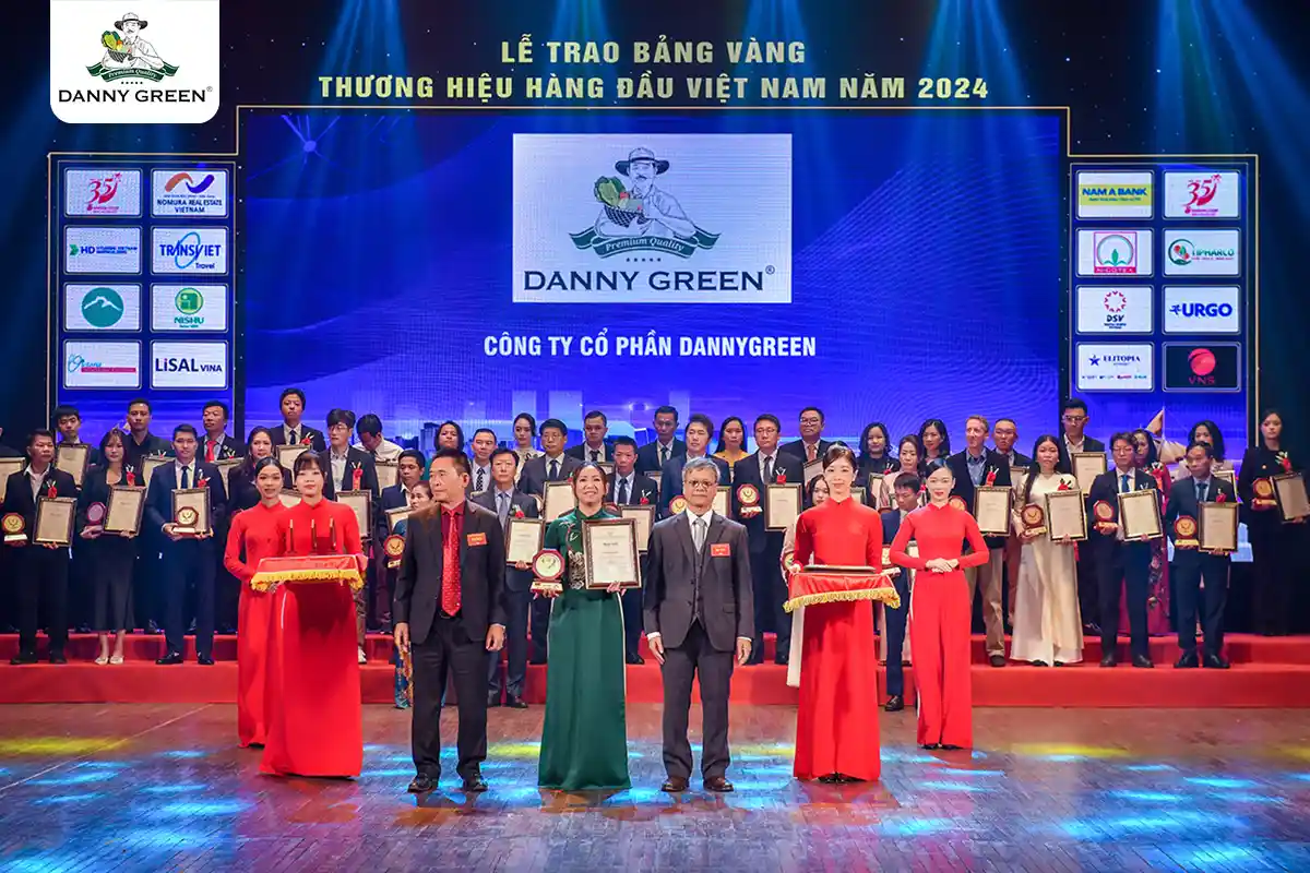 DANNYGREEN VINH DỰ ĐẠT GIẢI THƯỞNG "THƯƠNG HIỆU XUẤT SẮC HÀNG ĐẦU VIỆT NAM 2024"