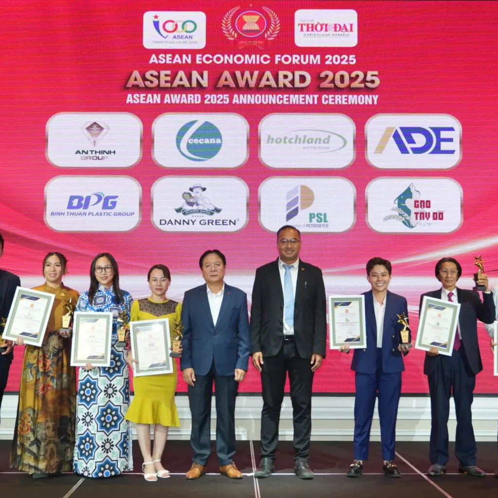 DANNYGREEN VINH DỰ NHẬN GIẢI THƯỞNG TOP 10 SẢN PHẨM DỊCH VỤ CHẤT LƯỢNG XANH ASEAN 2025