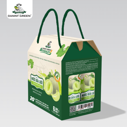 1 lốc 6 lon Nước Dưa Lưới DannyGreen
