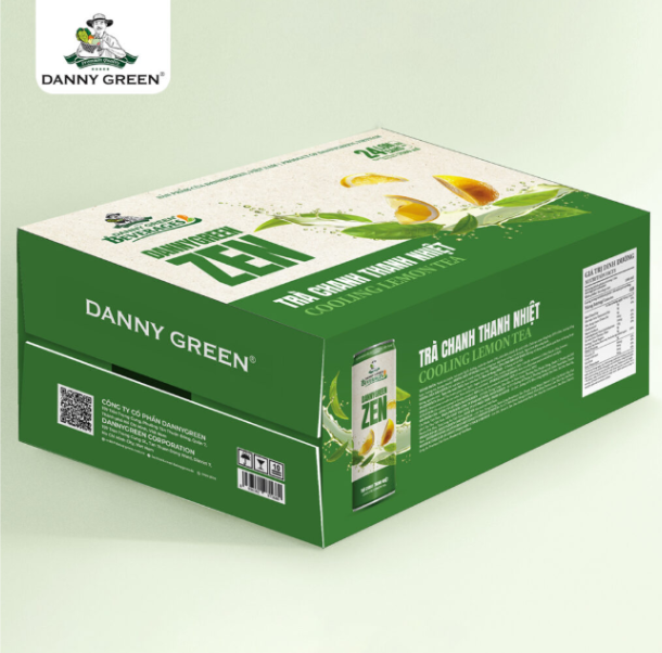 Thùng 24 lon Trà Chanh Thanh Nhiệt DannyGreen