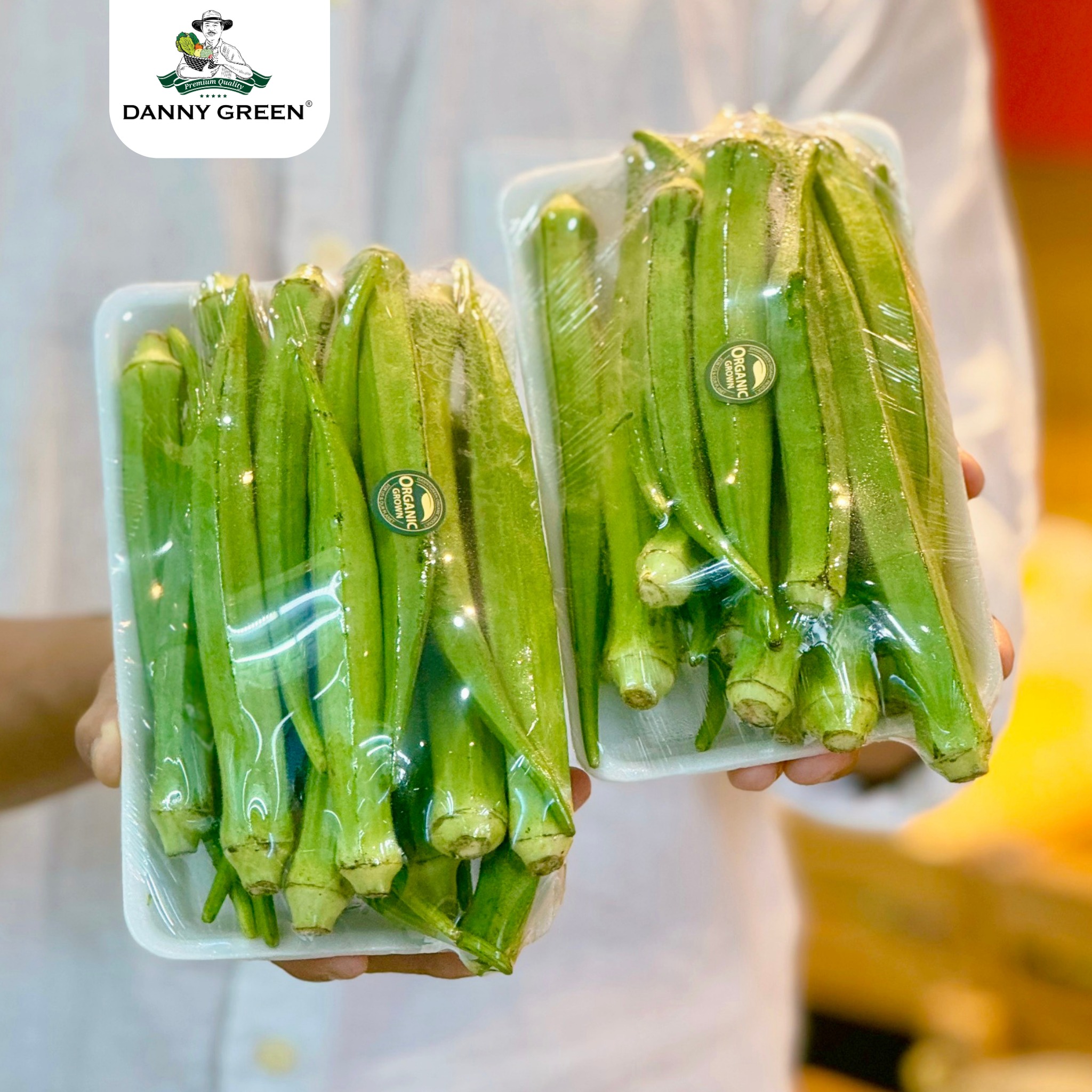 Đậu Bắp Hữu Cơ được đóng gói và bày bán tại cửa hàng DannyGreen