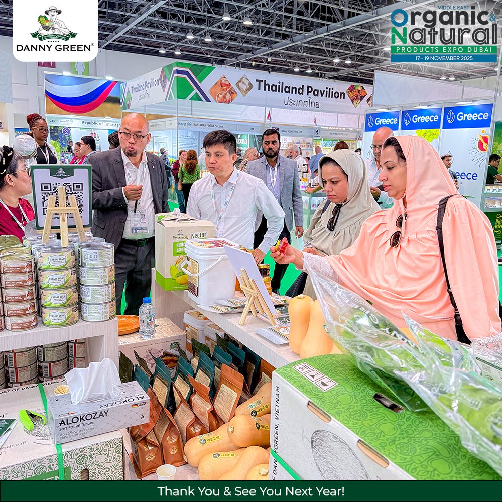 Sản phẩm Hữu Cơ Của DannyGreen được bạn bè quốc tế đón nhận