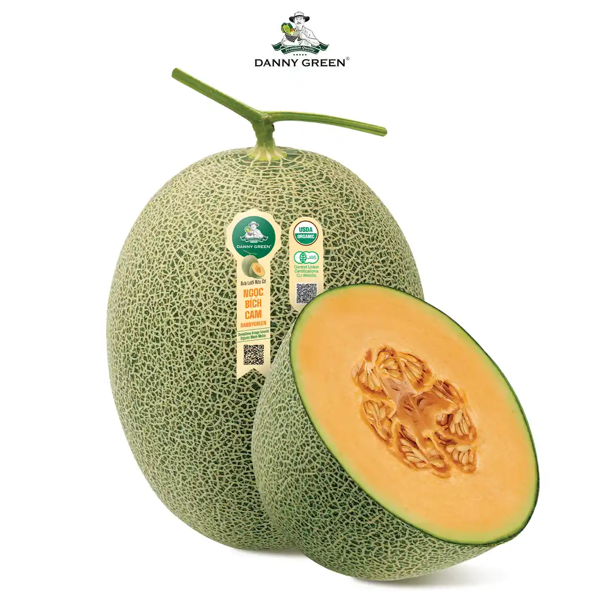 Dưa Lưới Hữu Cơ Ngọc Bích Cam DannyGreen